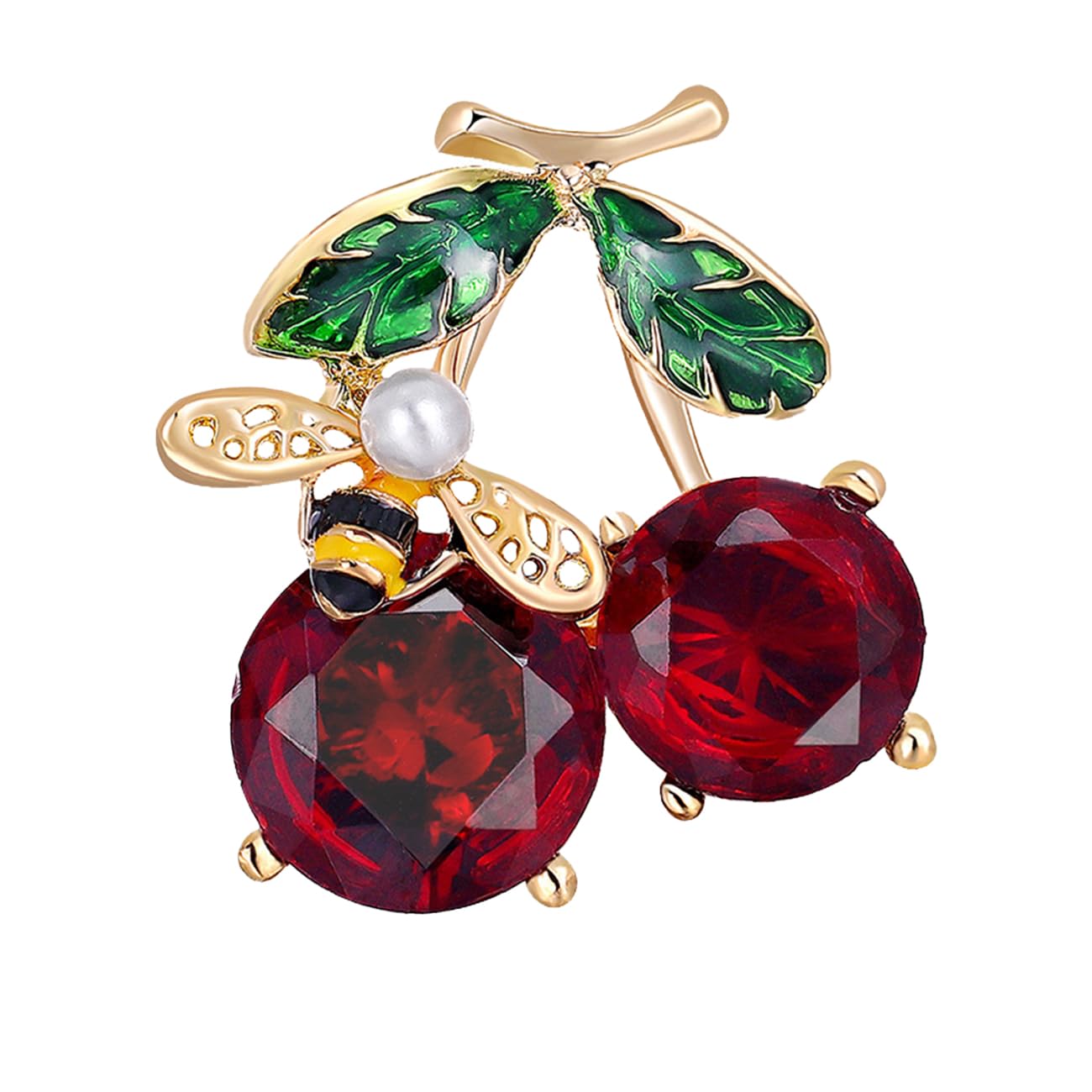 FAIRYGATE Brooch Pins Retro Crystal Rhinestone Brooches for Shirt Collar Decoration, B20 — view 53