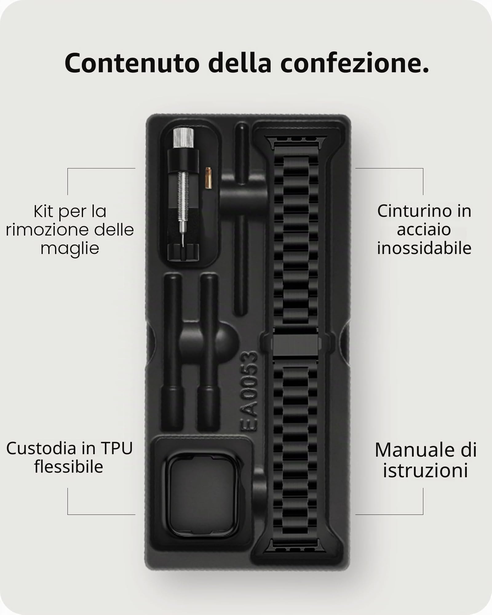 Fullmosa Cinturino per Apple Watch 44mm 45mm 42mm 46mm 49mm 40mm 41mm 38mm, Cinturino Acciaio Inossidabile Compatibile con Apple Watch Ultra3/SE3 2 1 Serie 11 10 9 8 7 6 5 4 3, per Uomo e Donna, Nero