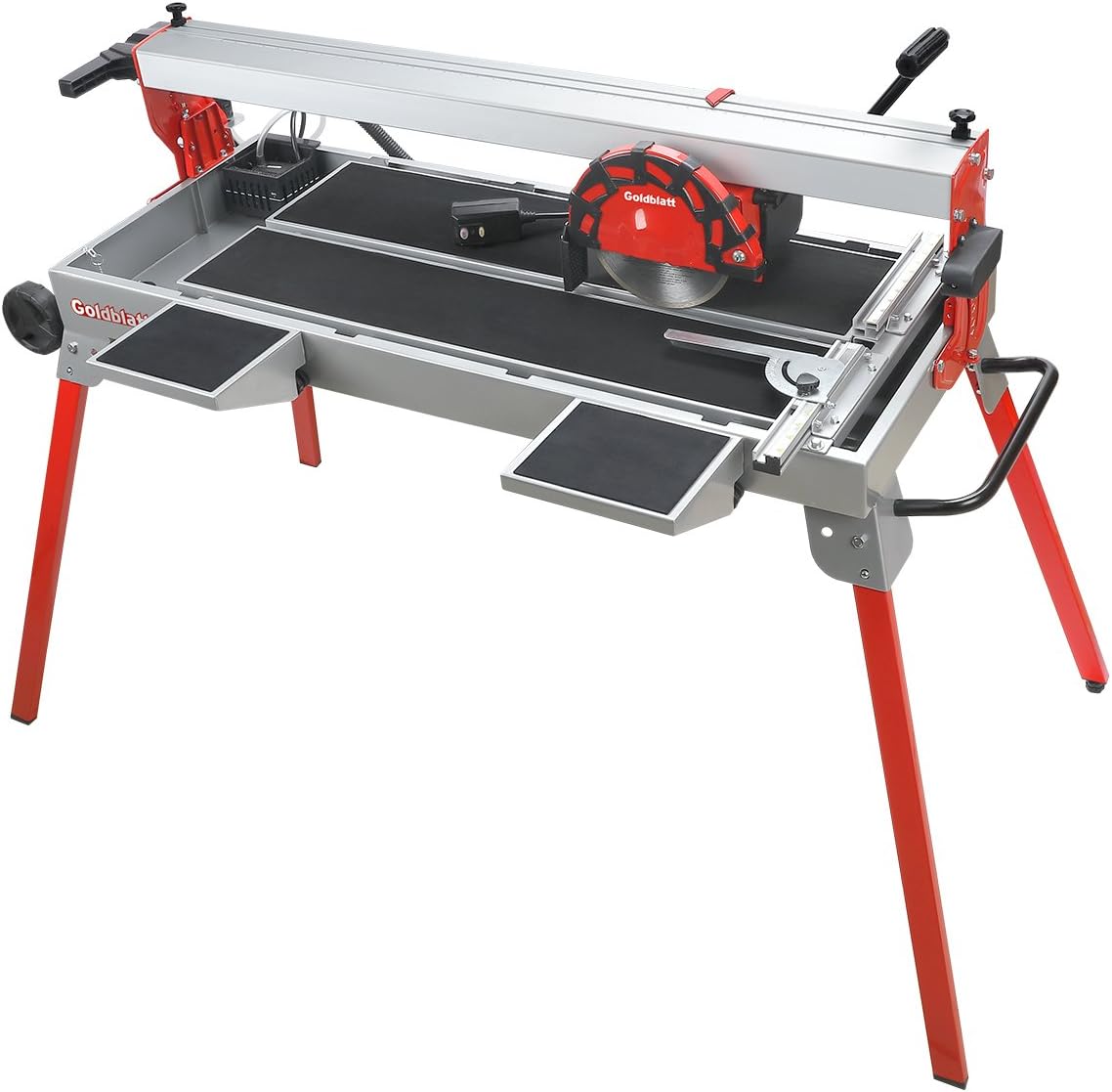 Goldblatt G02774 Bridge Wet Tile Saw, Water Reservoir System, 3590 RPM, Rip Fence (Single Pack)
