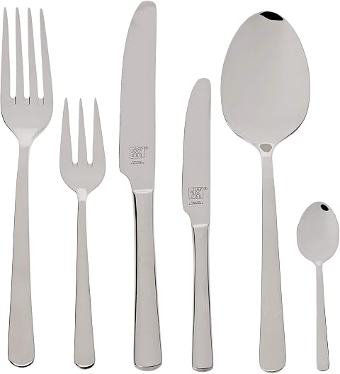 ZWILLING Nova - Set de Cubiertos de Mesa, 42 Piezas, Acero Inoxidable, 35 x 25 x 10 cm (El Embalaje Puede Variar)