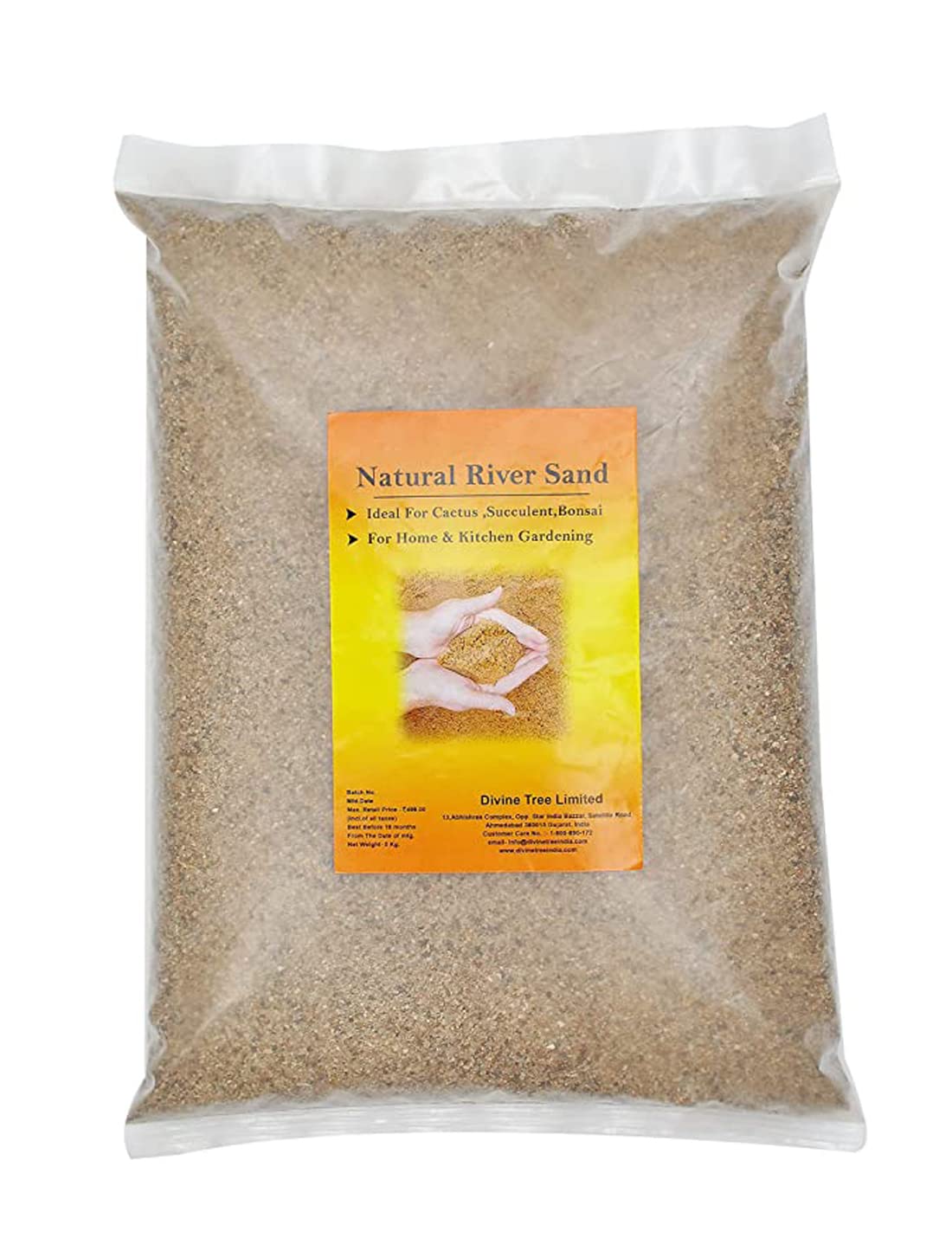 Divine Tree River Sand Potting Soil for Cactus, Succulent, Bonsai - 5 KG (B097Y65K76) Amazon Price History, Amazon Price Tracker