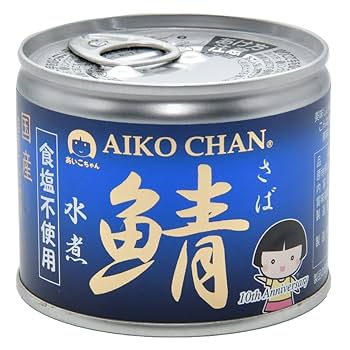 Amazon.co.jp: 伊藤食品 あいこちゃん プレミアム 鯖水煮 食塩不