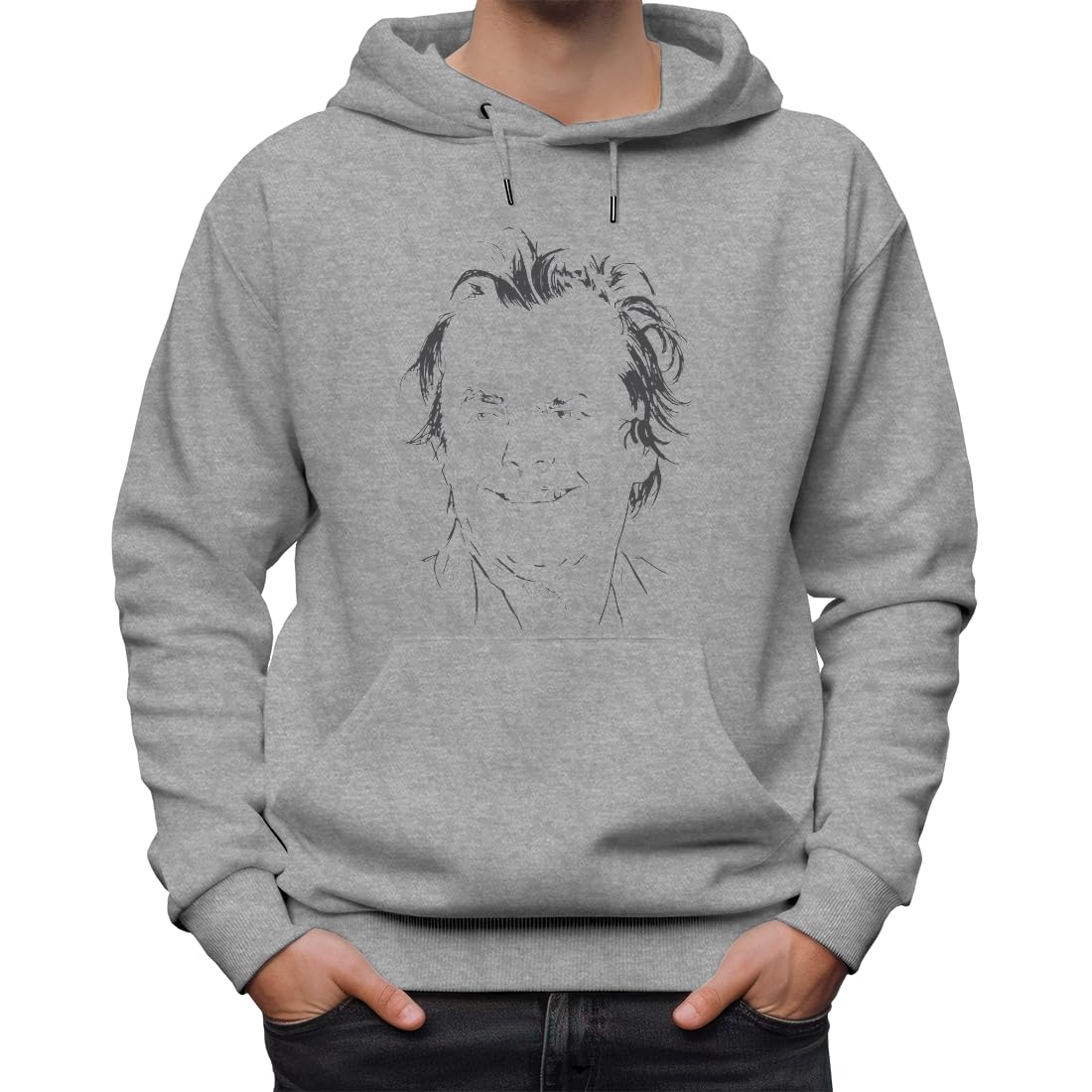 Jack Nicholson Portrait klasyczna bluza z kapturem, uniseks dla mężczyzn i kobiet