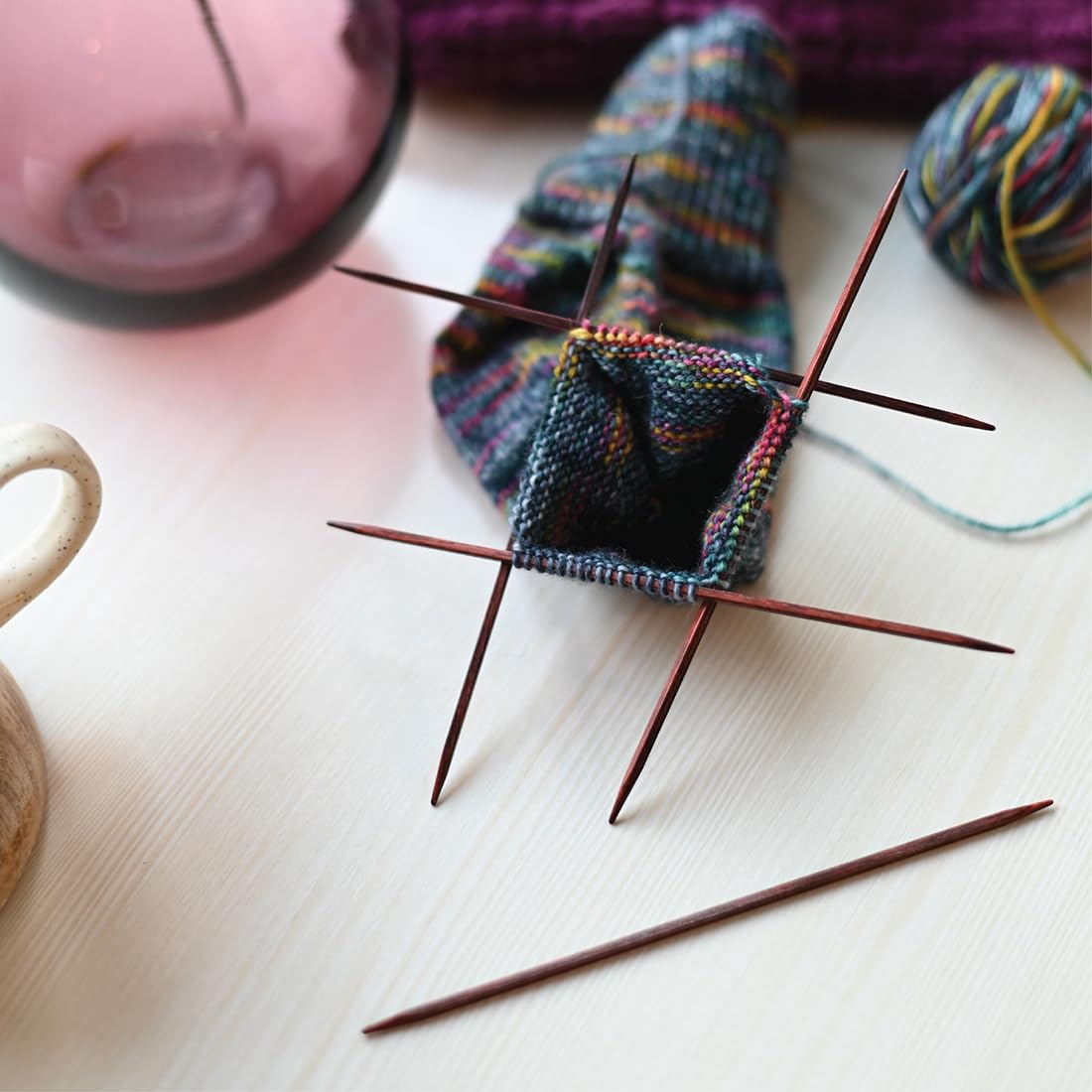 KnitPro Dreamz Deluxe Lot D'aiguilles à Double Pointe 15 Cm 9 Tailles (2 Mm à 4 Mm