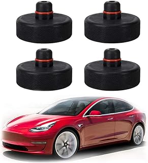 Rui Xin 213 Jack Lift Pad for Tesla Model 3, 4PCS Jack Point Pad Sturdy Adapter Protects Battery & Paint for Using with a Floor Jack, Tesla Model 3 Accessories