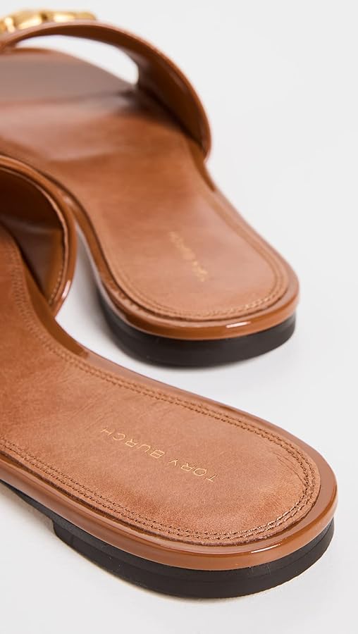 VIP【関税送料無料】希少 Tory Burch Eleanor slider Amazon.com | Tory Burch Women's Eleanor Slides, Bourbon, Tan