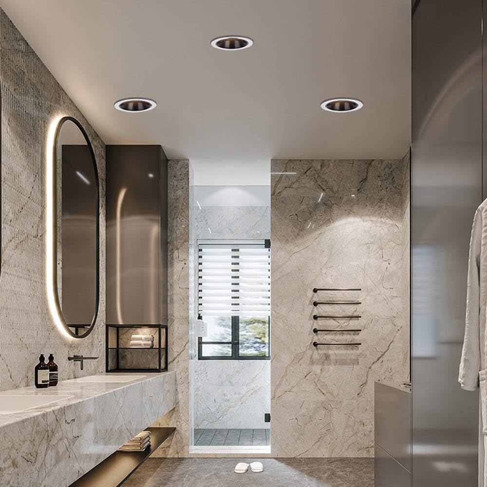 USMJQVZ 5 Pack LED Lights IP67 Waterproof recessed Lights Decorative Recessed Lighting for Shower 5W,7W,10W Aluminum Body Ceiling Spotlight for Bathroom,Parlor,Bedroom,Kitchen,Balcony