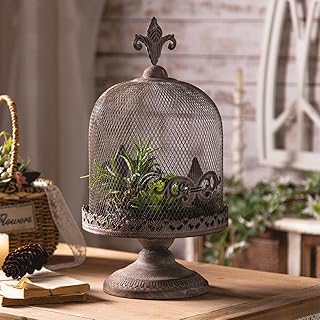 30 Metal Bird Cage Decor Ideas For Vintage Charm 37 Vintage Metal Bird Cage Candle Holder, Decorative Mesh Dome Lantern with...