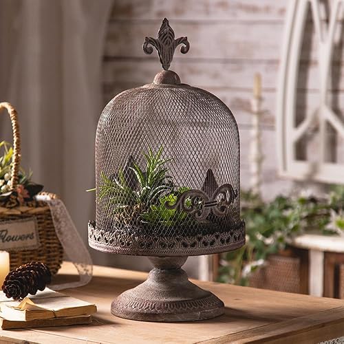 Vintage Metal Bird Cage Candle Holder, Decorative Mesh Dome Lantern