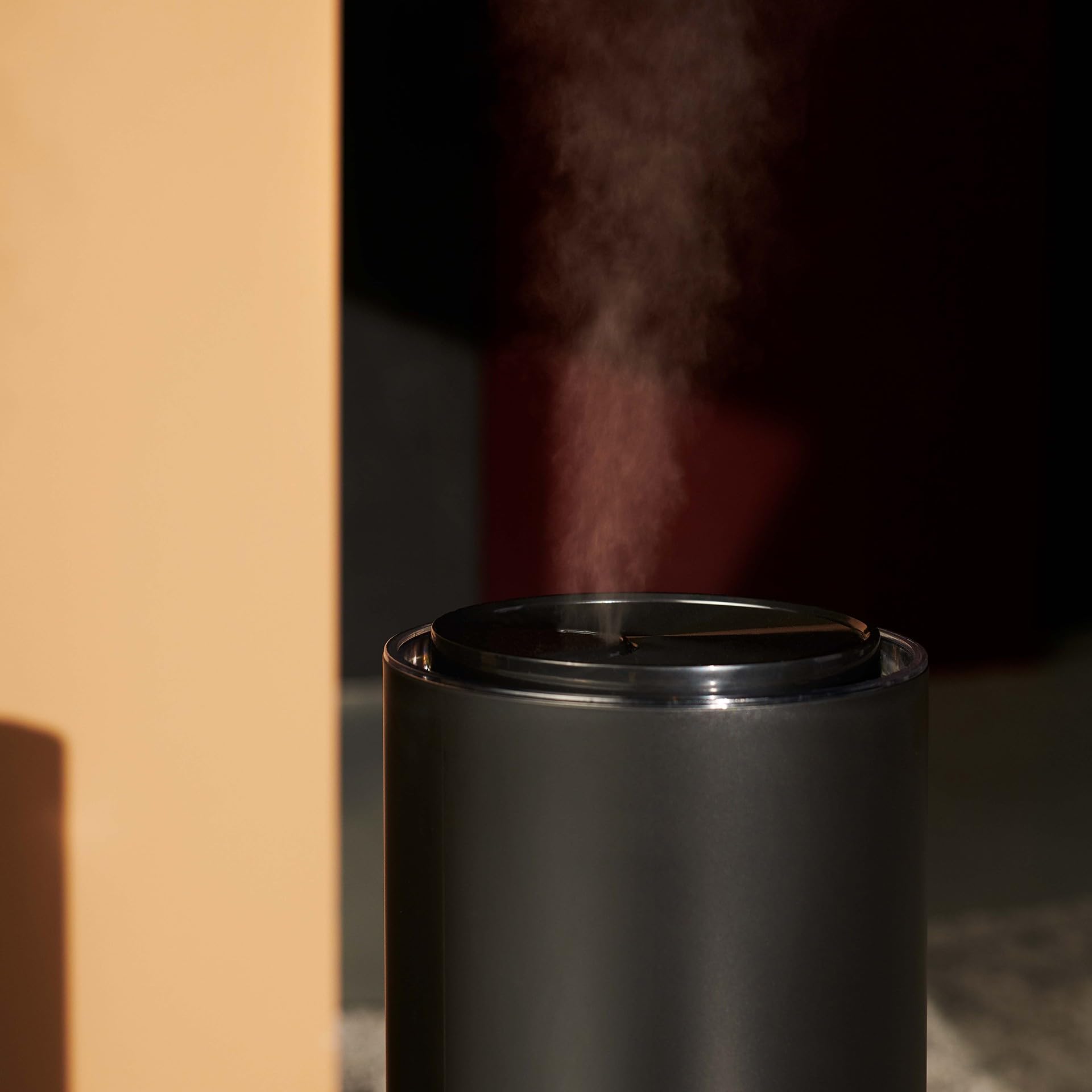 Duux Beam 2 Humidificador de aire silencioso - Humidificadores ultrasónicos para el hogar y el dormitorio - Producción de vapor 350 ml/h, 25 horas de uso - Mando a distancia integrado - (negro)