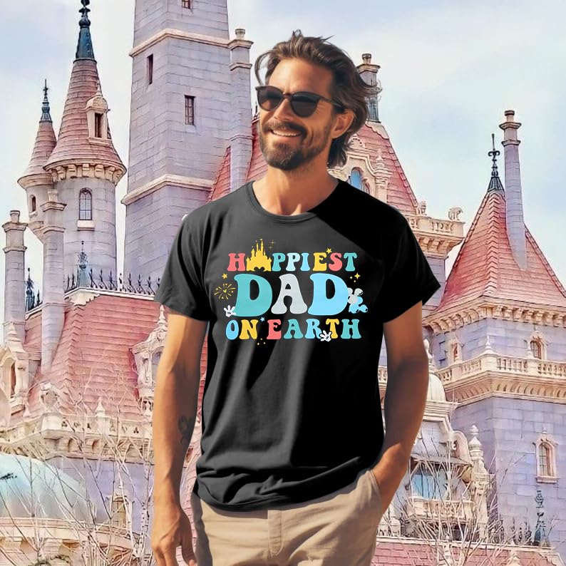 Mom and Dad Shirts Happiest Mama On Earth Shirt Matching Couple Outfit Magic Family Vacation Short Sleeve Tee4