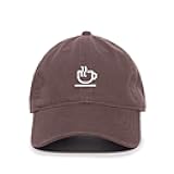 Cup of Coffee Baseball Cap Embroidered Cotton Adjustable Dad Hat