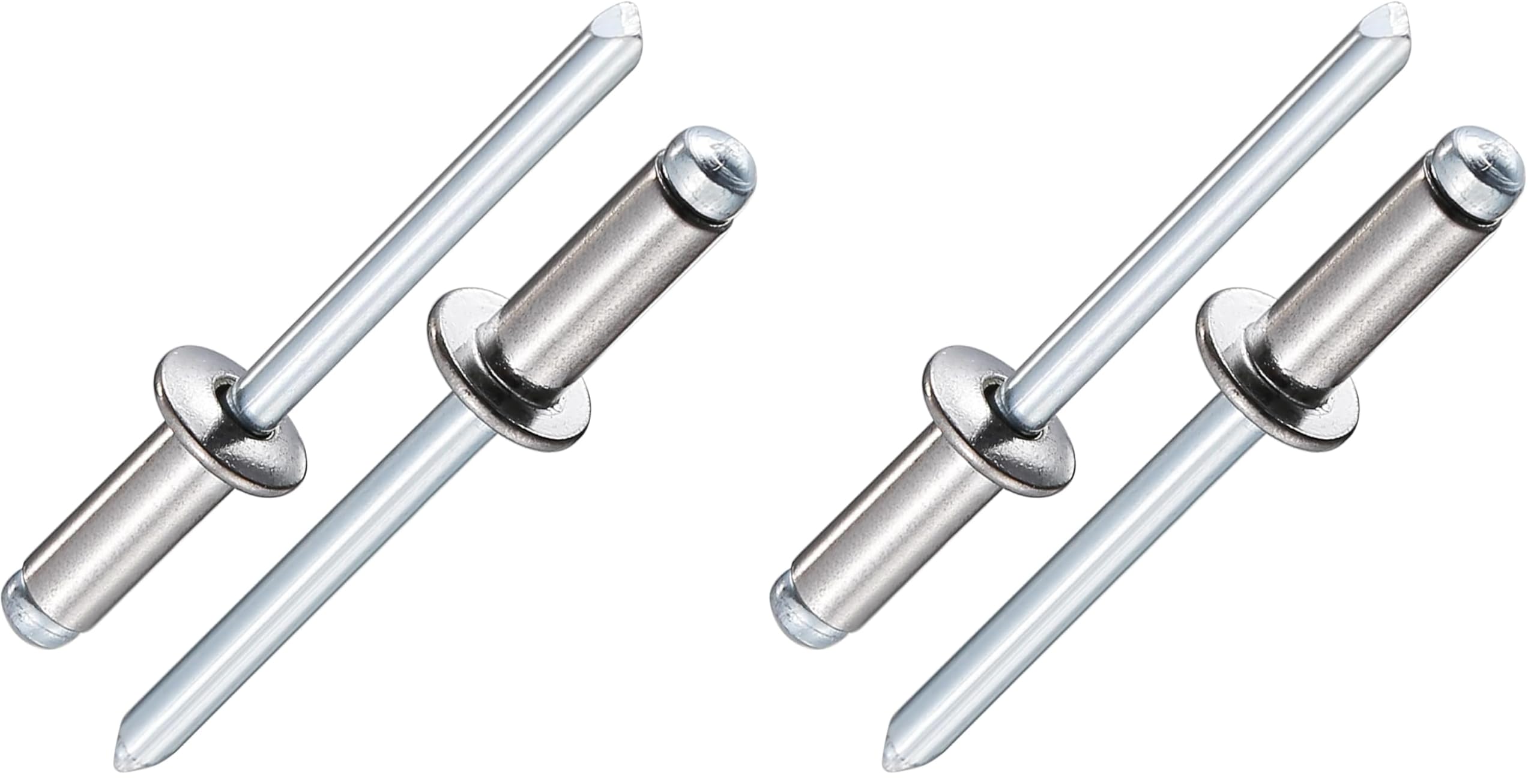 Wensilon (250Pcs) 3/16"x1/2" stainless steel blind pro Rivets,Steel handle and stainless steel mandrel (Pack of 2)