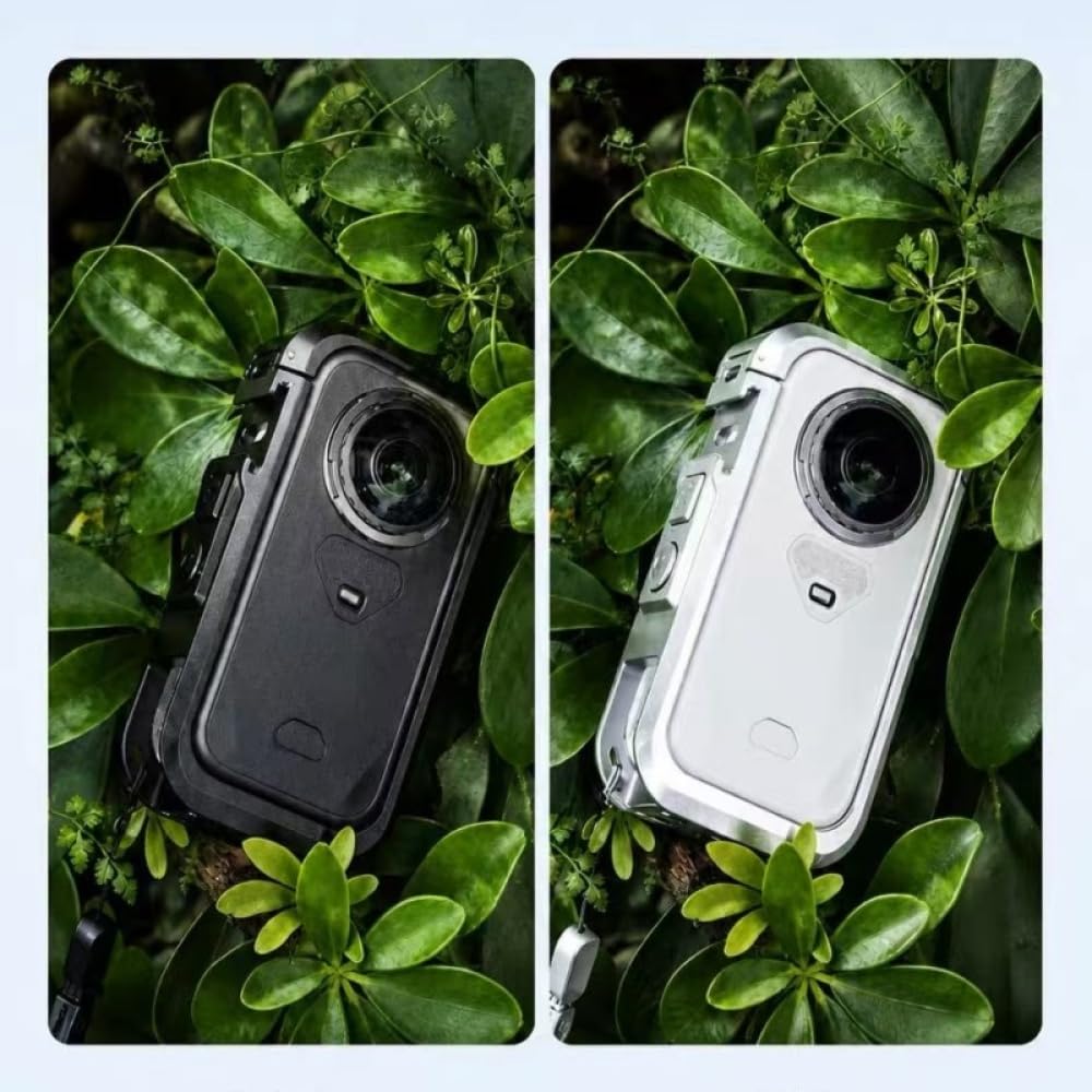 Jaula de Aleación de Aluminio para Insta360 X6 Accesorios，Blanco