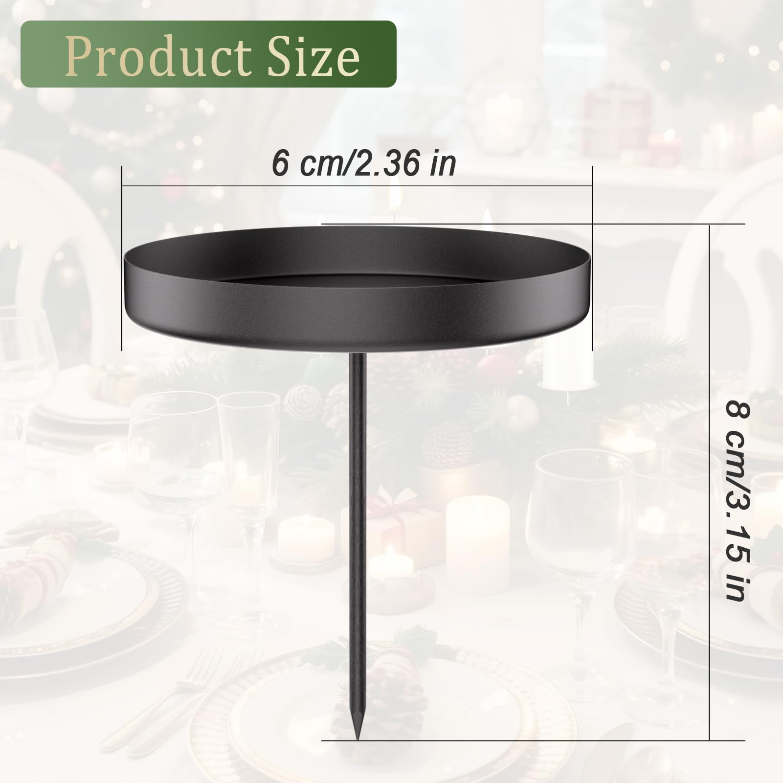 Shallyong Kerzenhalter Adventskranz, Kerzenhalter K Produktbild-Vorschau 12