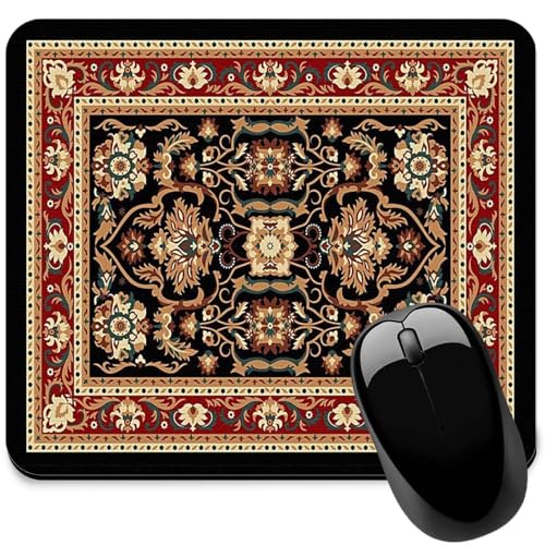 Image of Carpet Pattern Mousepad - Small Non-Slip Rubber Carpet Design Printed Computer Mouse Pad 19x22cm (FMP0220)