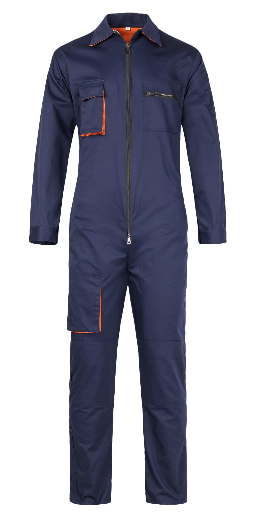 SUSHIMIAN Mens Work Coveralls Long Sleeve Workwear Overalls Utility Zip-Front Coverall with Multi Pockets