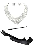 Audrey Hepburn Holly Golightly Breakfast at Tiffanys Costume Accessory Necklace Gloves Holder