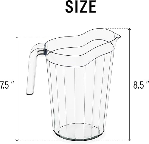 Miniatura 2 de DecorRack Dispensador de bebidas de plástico transparente de 6 cristales con boquilla para verter inastillable catering y restaurante para bebidas