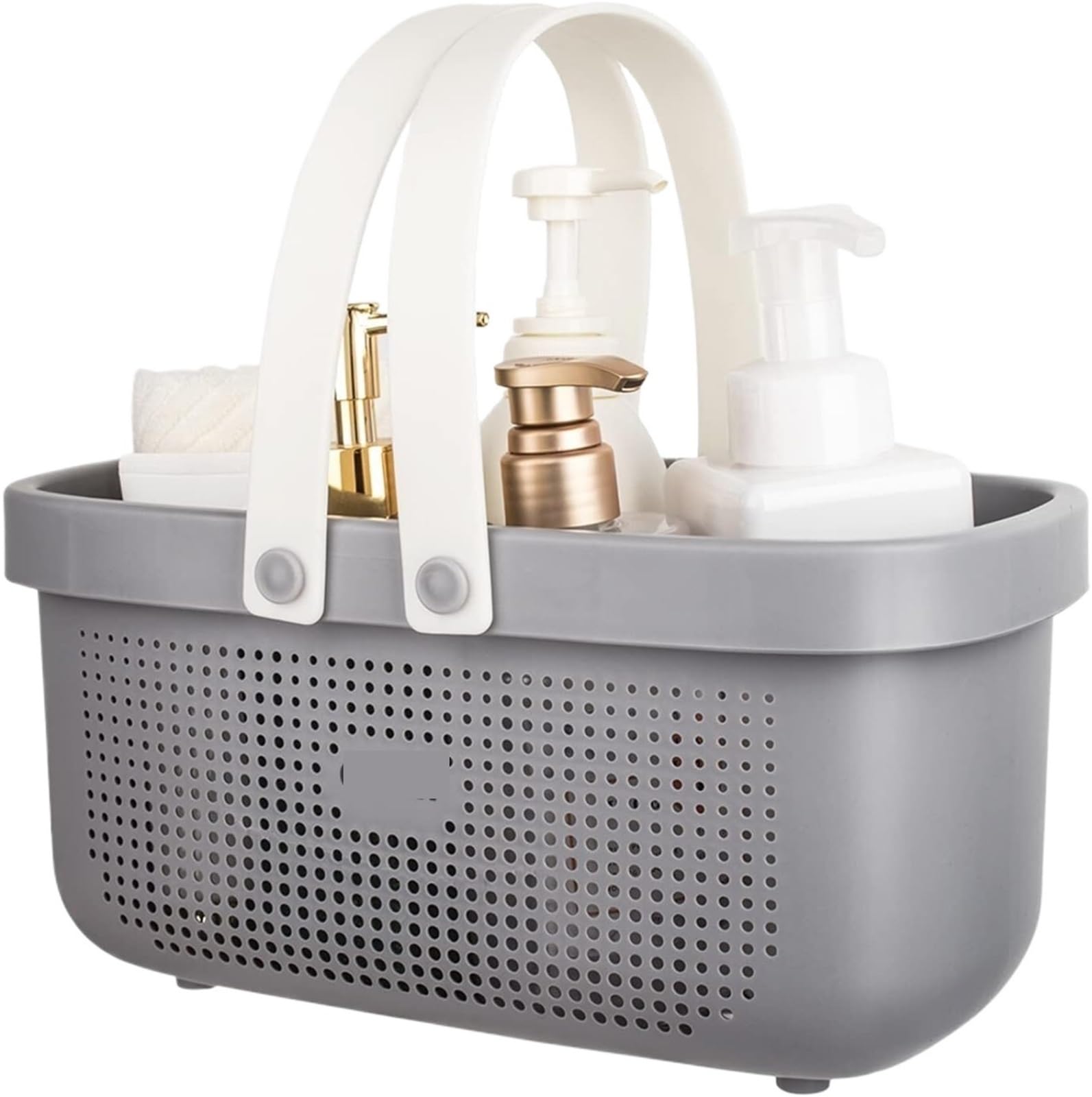 WSQHAO Portable Shower Basket With Handle, Bath Tote Dries Quickly With Drainage Holes For Bathroom Dormitory for Shower(Color4)