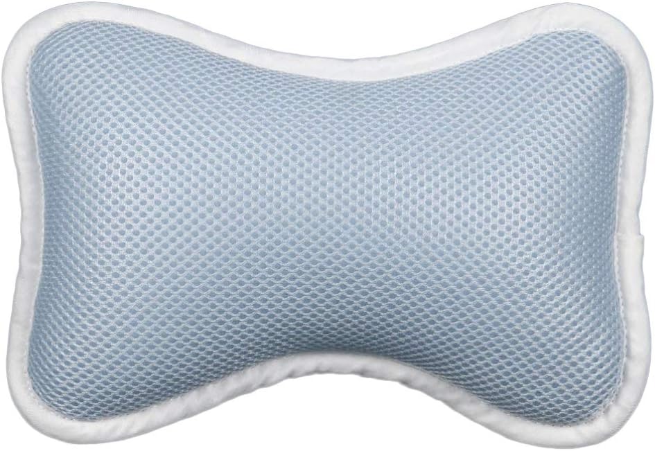 SUPVOX Bathtub Pillow with Non-Slip Suction Cups for Neck and Shoulder Support Fits Standard Oval and Straight Bathtubs Spa and Home Bath Cushion 11.41X7.08X2.95 Inches