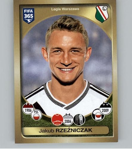 2016-17 Panini FIFA 365 Stickers #340 Jakub Rzezniczak Legia Warszawa Official Soccer Album Sticker in Raw (NM or Better) Condition