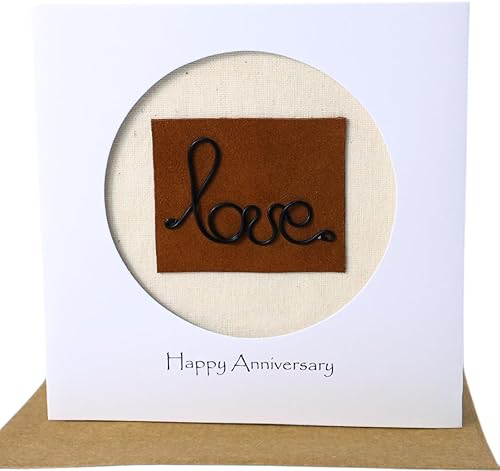 Miniatura 9 de Tarjeta de Bodas de Cobre 7º Aniversario de Camellia Bees - Tarjeta de Amor de Alambre de Cobre Para Ella Él, Tarjeta Hecha a Mano para Pareja