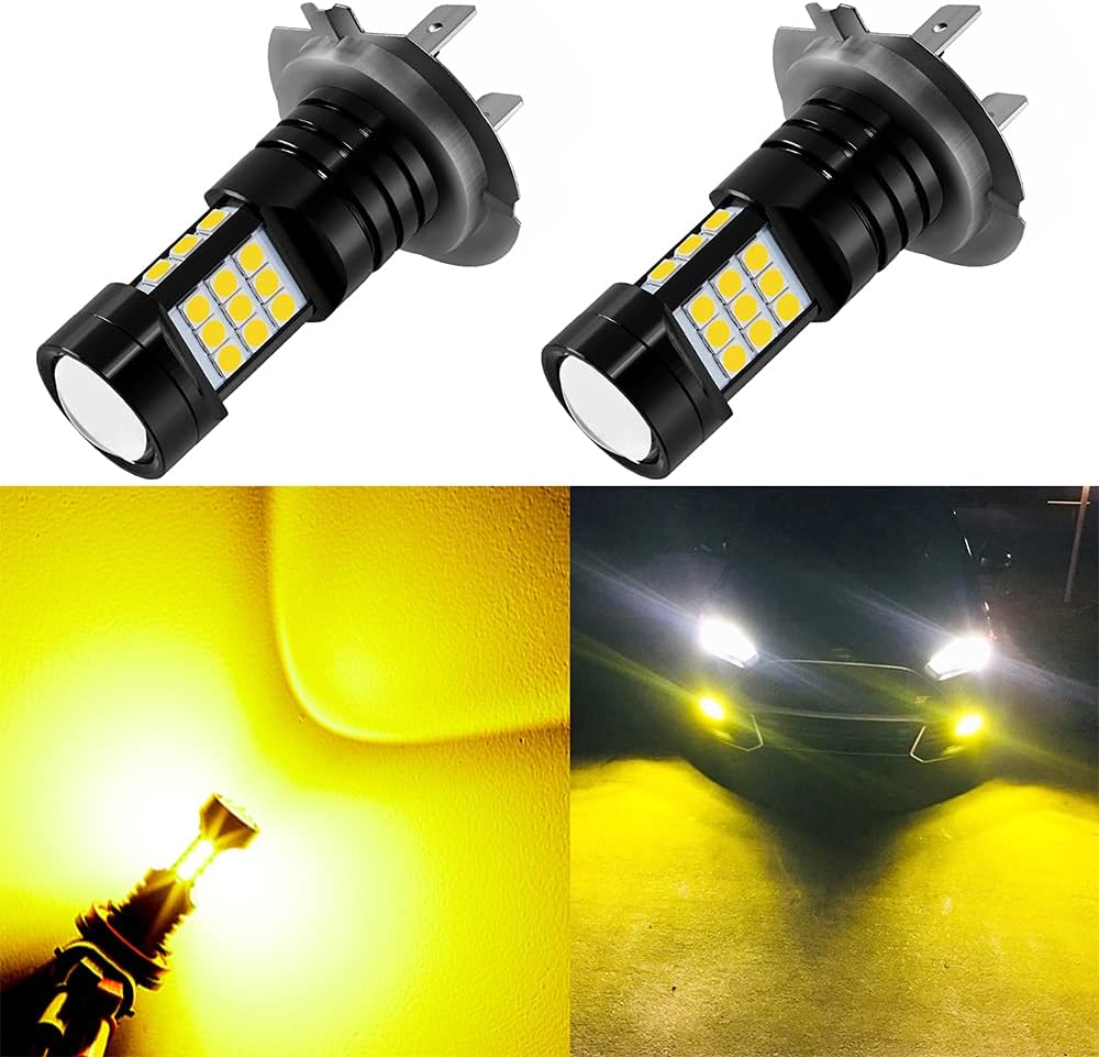 AUXLIGHT H7 LED Fog Light DRL Bulbs, 2400 Lumens Extremely