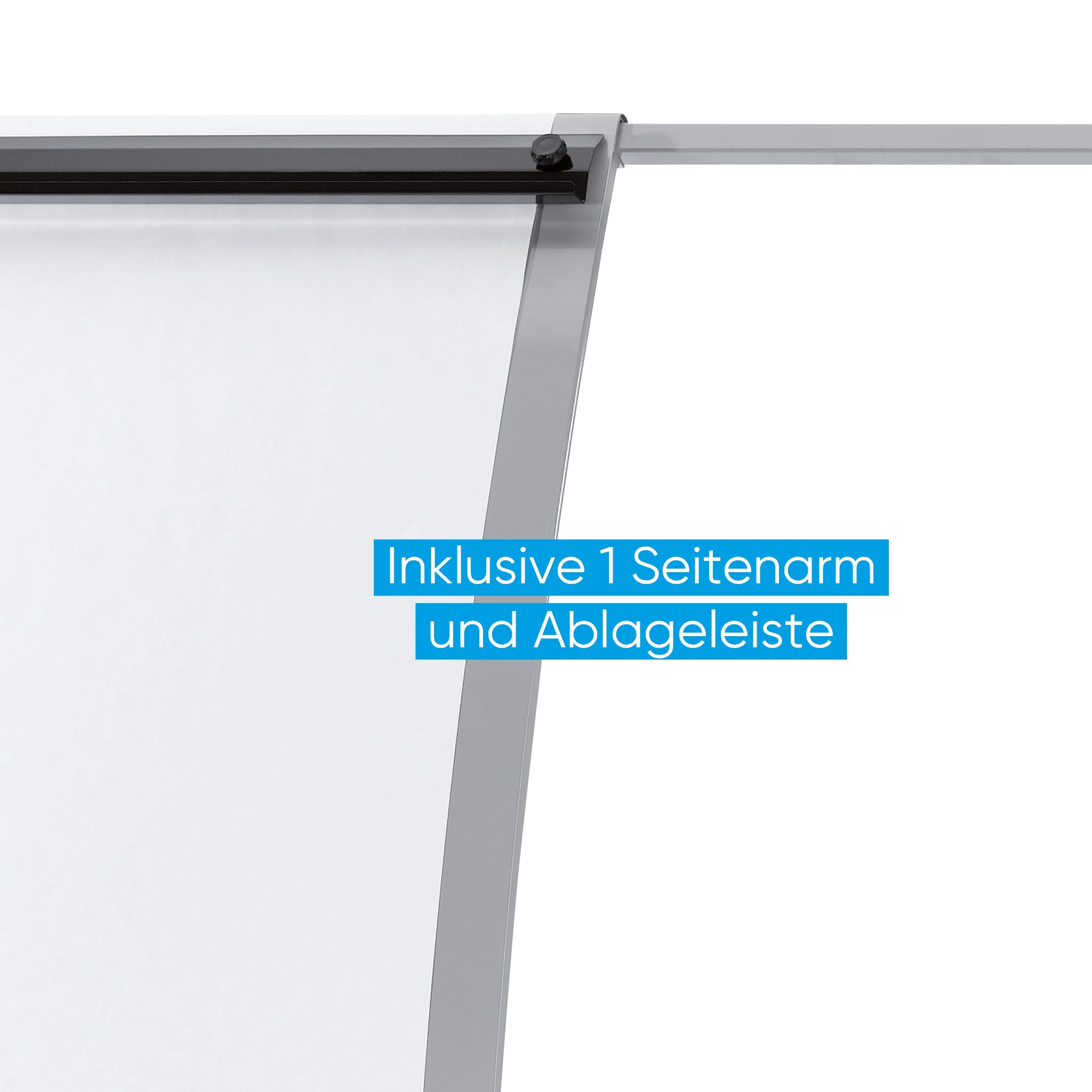 Franken EuroLine F2016 - Lavagna portablocco mobile, diametro 70 cm, 21,5 kg, 70 x 103 cm, colore: argento