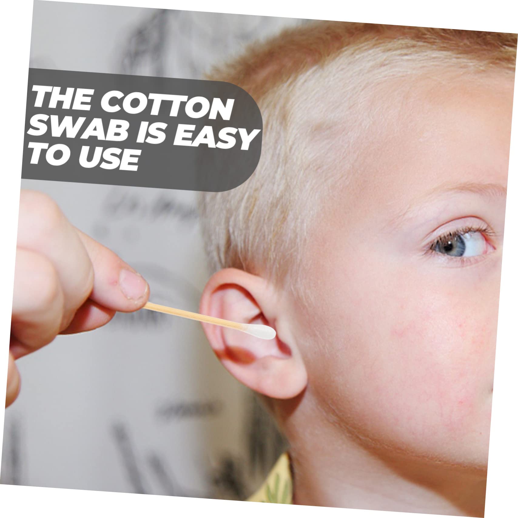 LIFKOME Cotton Swab Makeup 8 Boxes Long Cotton Buds Single Time Swabs for Girl Gentle and