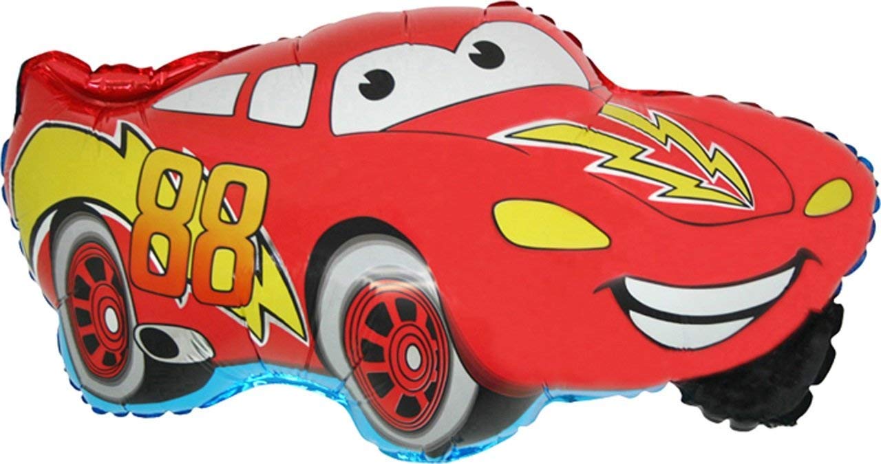 Toyland® 74cm (29") Red Cars Shaped Foil Balloon - Children's Party Decoration, Large