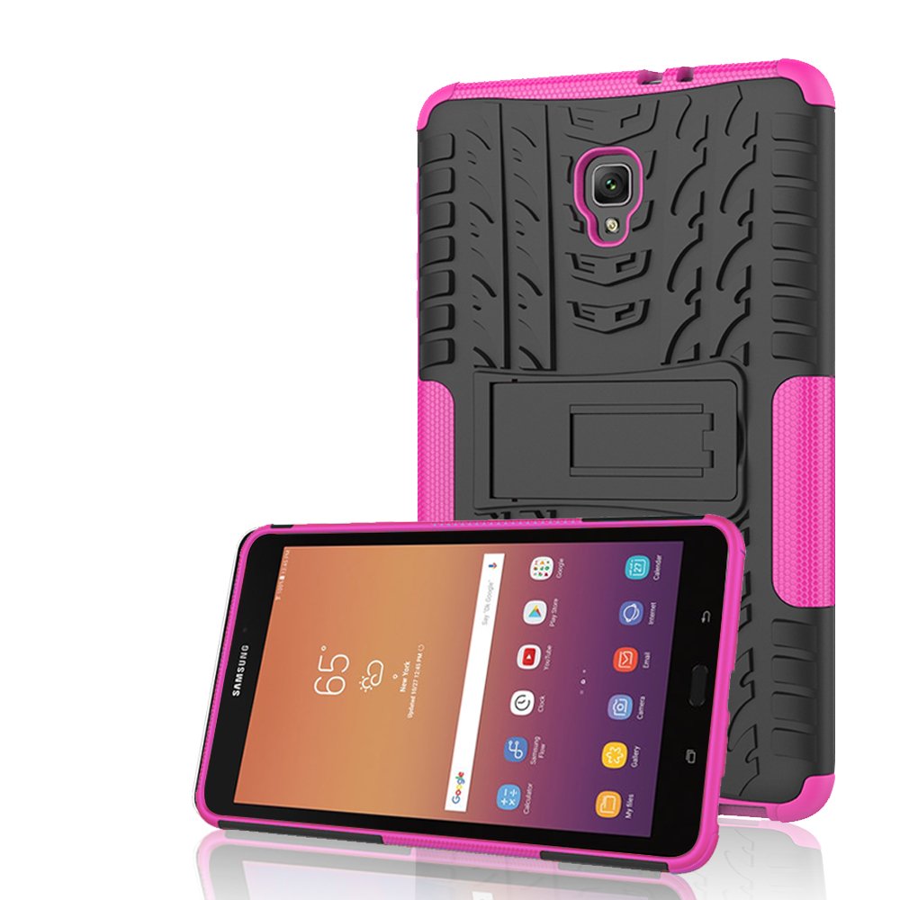 KoolbeiCase for Galaxy Tab A 8.0" Sm-t380 / t385 Case 2017 Release Heavy Duty Hybrid Protective Case with Kickstand Impact Resistant (Pink)