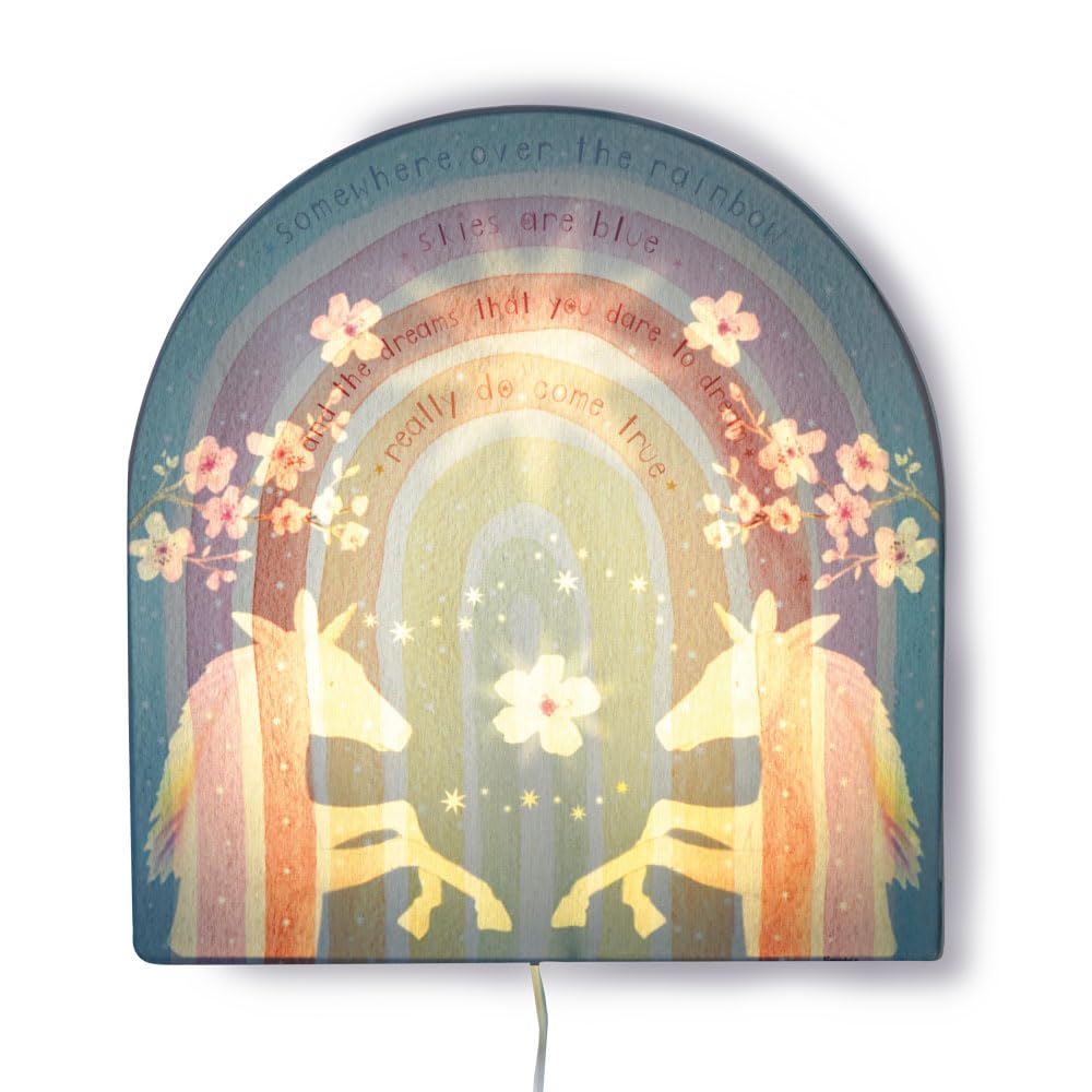Regenbogen Wandlampe | Für Baby- & Kinderzimmer | Kinderzimmerdesign | Handgemalt & nachhaltig