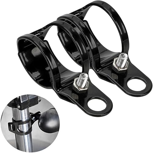 Miniatura 6 de 1.063-1.220 in de diámetro. Montaje en horquilla delantera para motocicleta, soporte de luces direccionales, accesorios compatibles con Cafe Racer