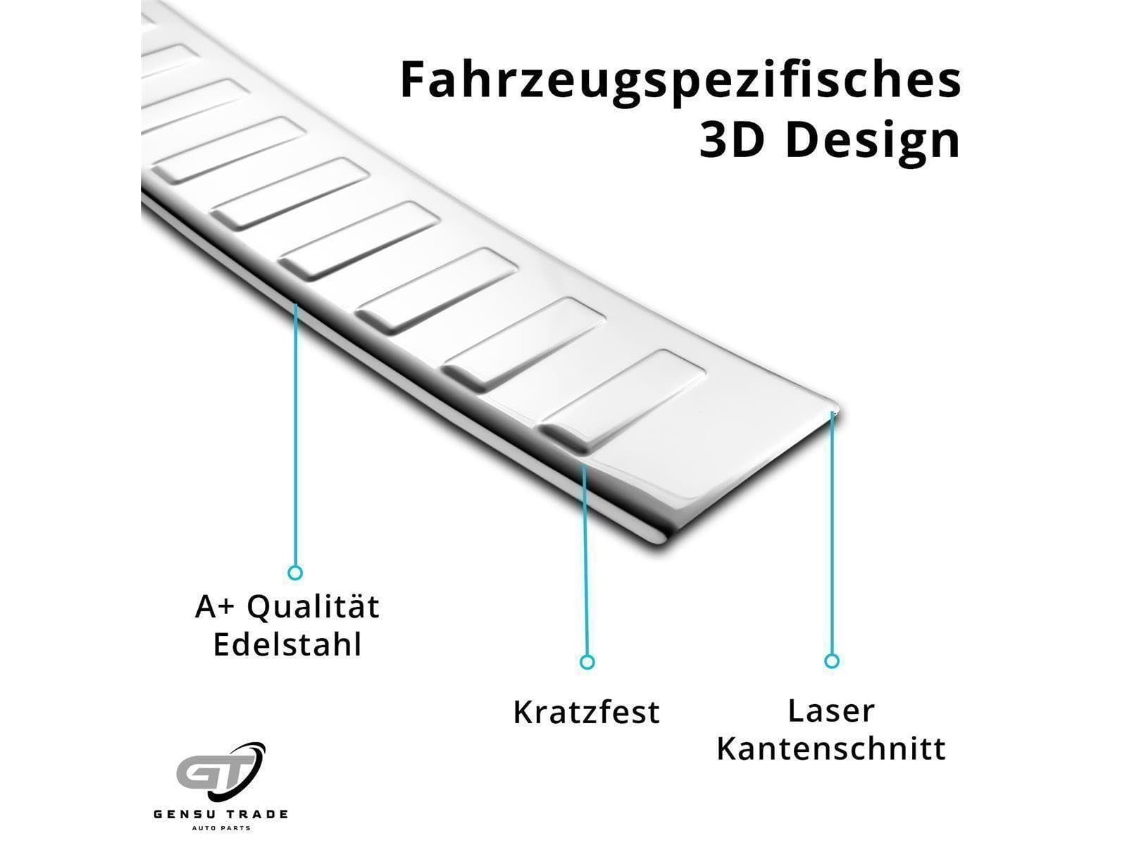 Ladekantenschutz Stoßstangenschutz Edelstahl für VW T6.1 Transporter ab 2015-2024