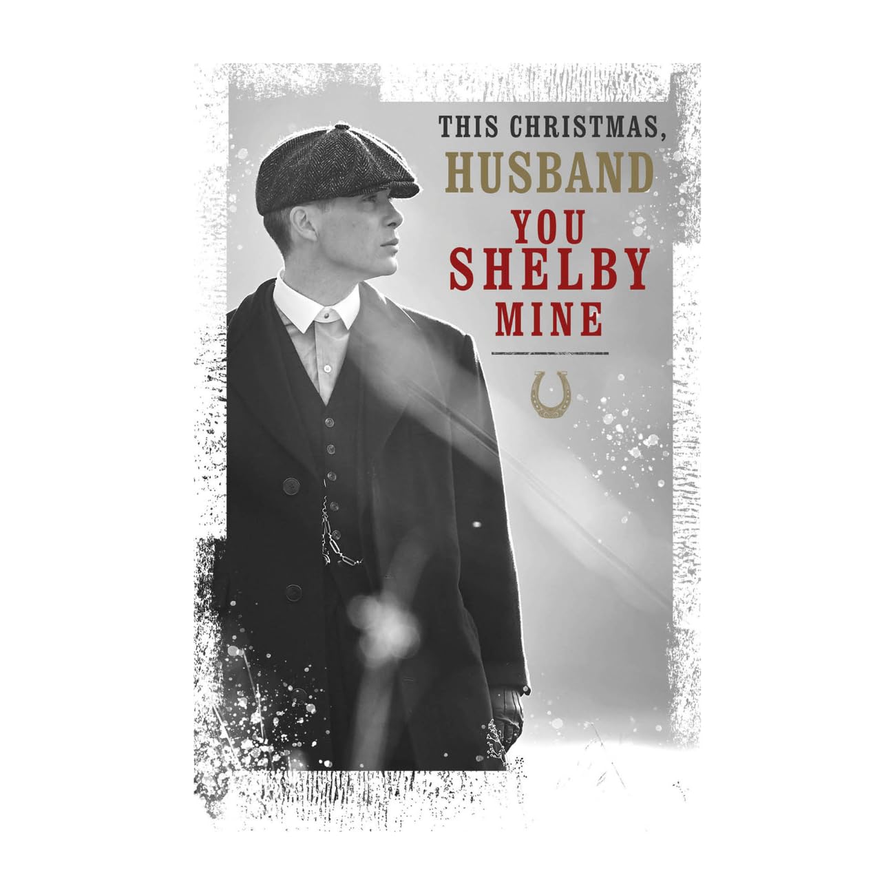 Danilo Promotions Ltd Official Peaky Blinders Christmas Card for Husband, Husband Christmas Card