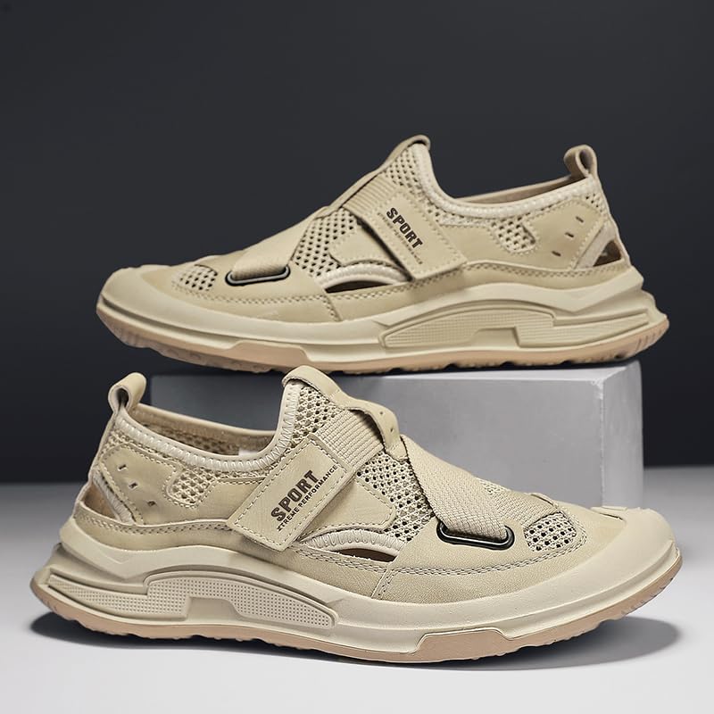 Men's Water Shoes Barefoot Beach Sandals Wide Quick Dry Swim Aqua Shoes with Arch Support for Pool Diving Hiking Kayaking Outdoor Sport Athletic Summer2