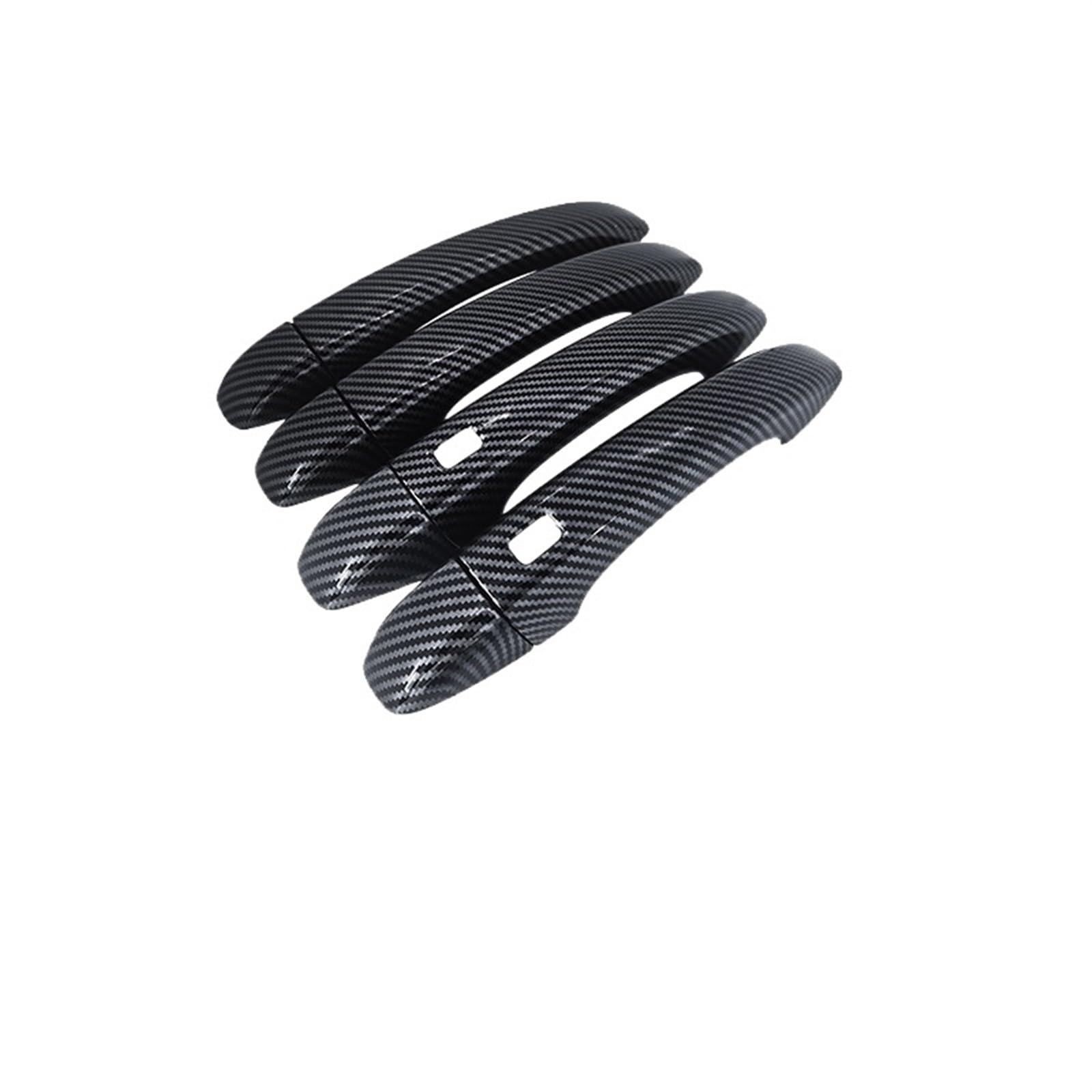 Lzbzhb Carbon Fiber Car Exterior Outsidedoor Handle For Captur Jb Je 2019 2020 2021 2022 Car Door Handle Cover Hand Coration Exterior Parts(Carbon Fiber)