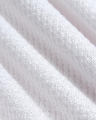 Miniatura 4 de Sweet & Sassy Conjunto de ropa interior térmica para bebé, 2 piezas, parte superior e inferior de punto térmico para niñas pequeñas (12M-4T)