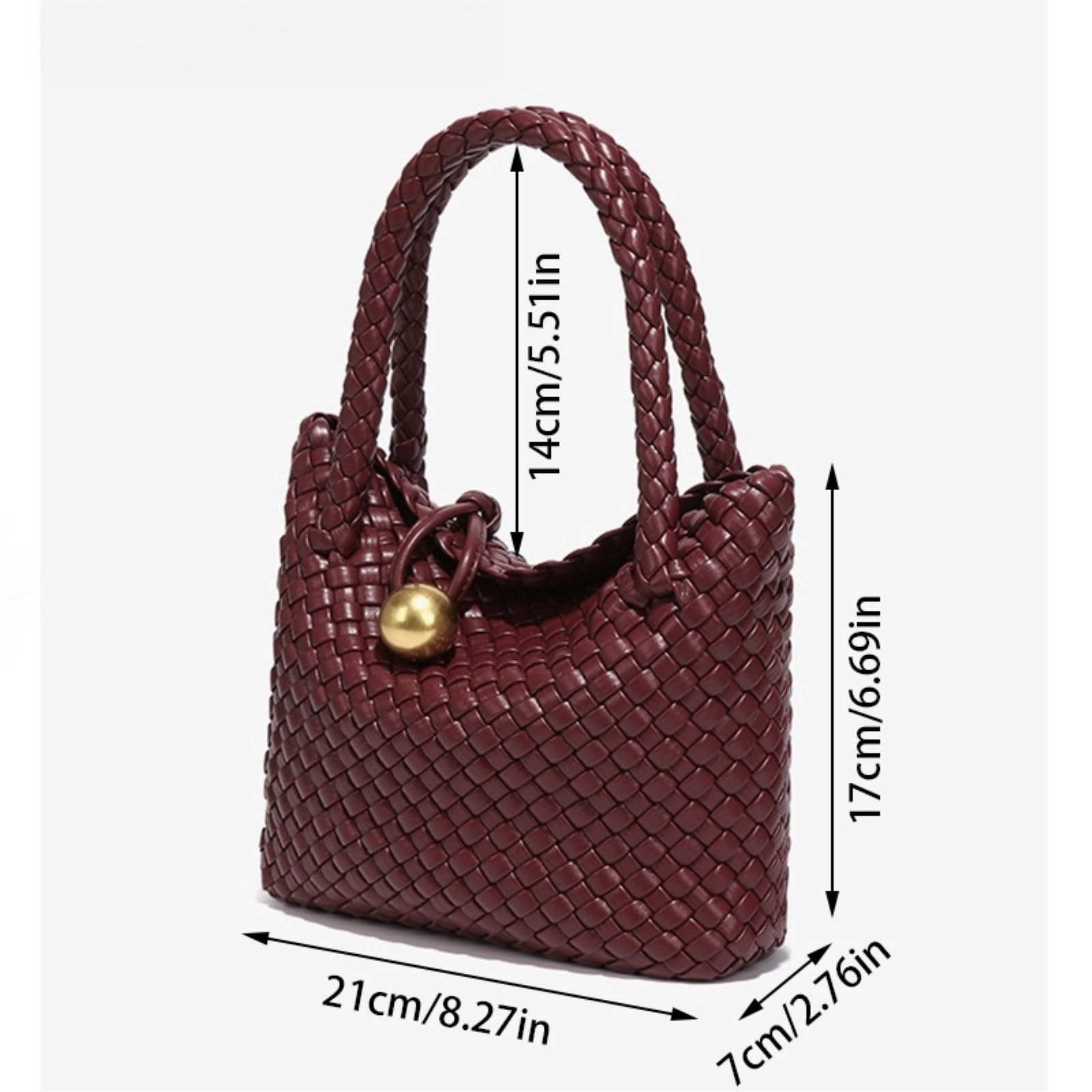 Borsa Tracolla A Tessuta Estate per Le Donne Tote Crossbody Tote-Beige