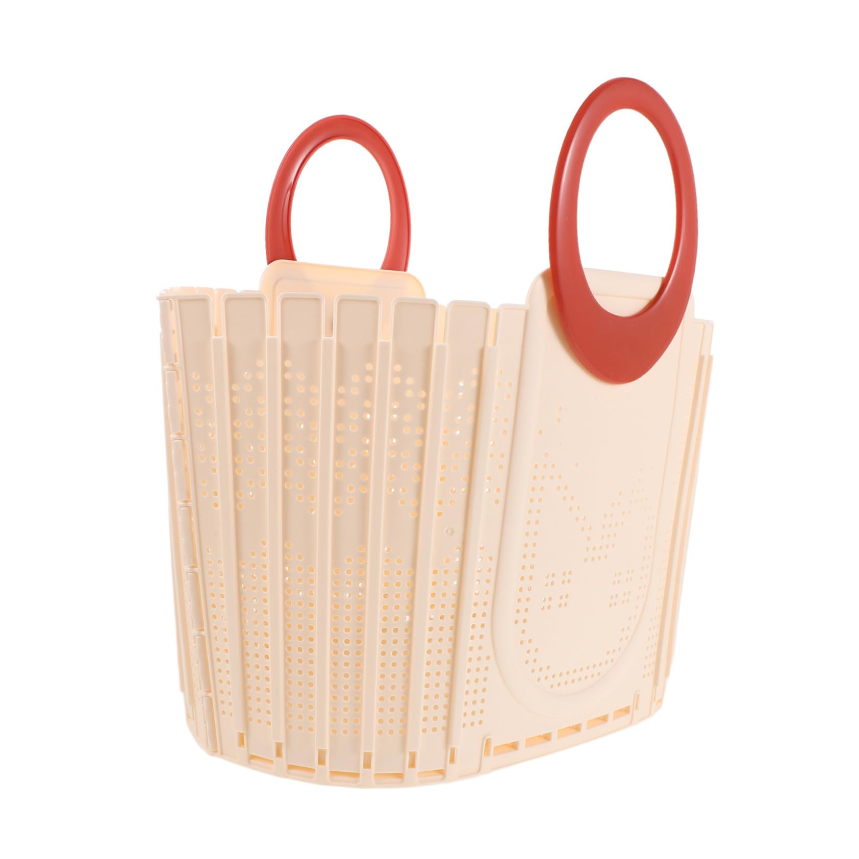 Cesta de Ducha Portátil Plegable con Asa Cesta de Plástico Ventilada para Colgar Pared Organizador Compacto para Baño Camping y Dormitorio