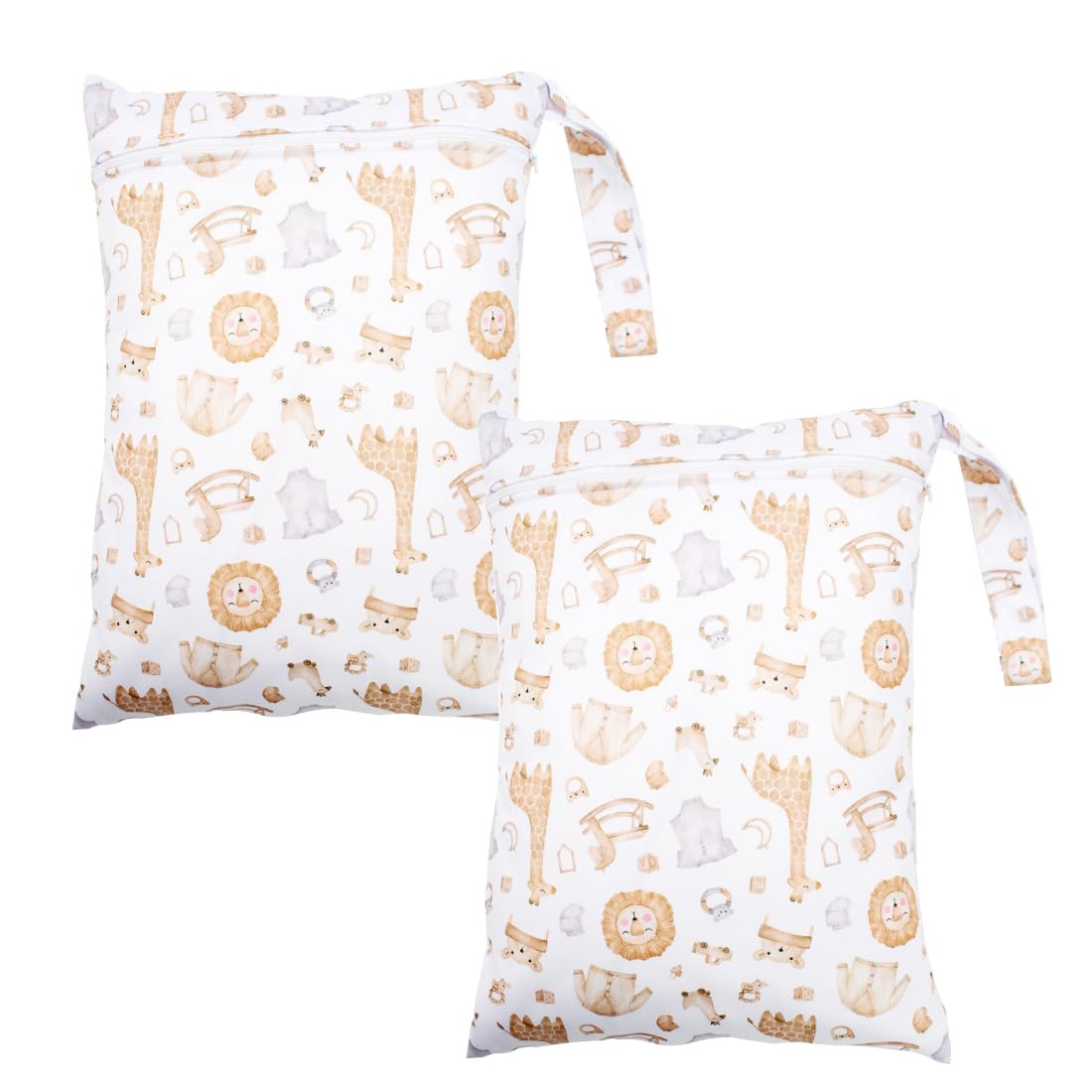 Wetbag Pannolini Lavabili 2 Pezzi 20x25cm Impermeabili Riutilizzabili per Neonato