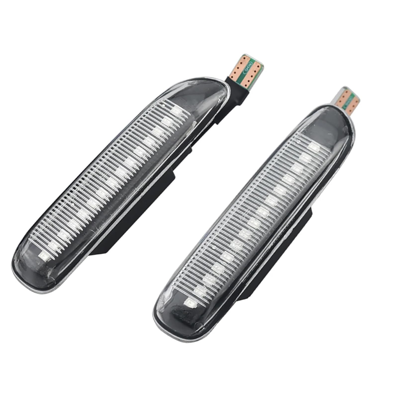 Clear Lens Sequential LED Front Fender Side Marker Turn Signal Blinker Lights Assembly Compatible with BMW 3 Series E46 Sedan/Wagon 1999-2001,Coupe/Convertible 1999-2003,Compact 2000-2004