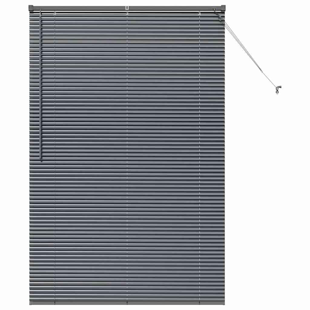 Store Vénitien Gris Foncé 175 x120 cm en Aluminium, Store de Fenêtre Intérieur Réglable et Orientable pour la Décoration de Salon, Cuisine et Bureau, Montage Facile