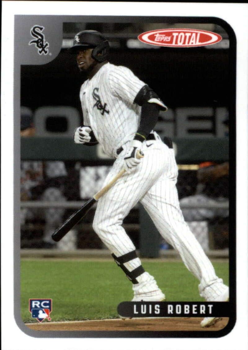 2020 Topps Total (Wave 9) Baseball #838 Luis Robert RC Rookie Chicago White Sox Official MLB Trading Card ONLINE EXCLUSIVE LIMITED PRINT RUN (Stock Photo Shown)