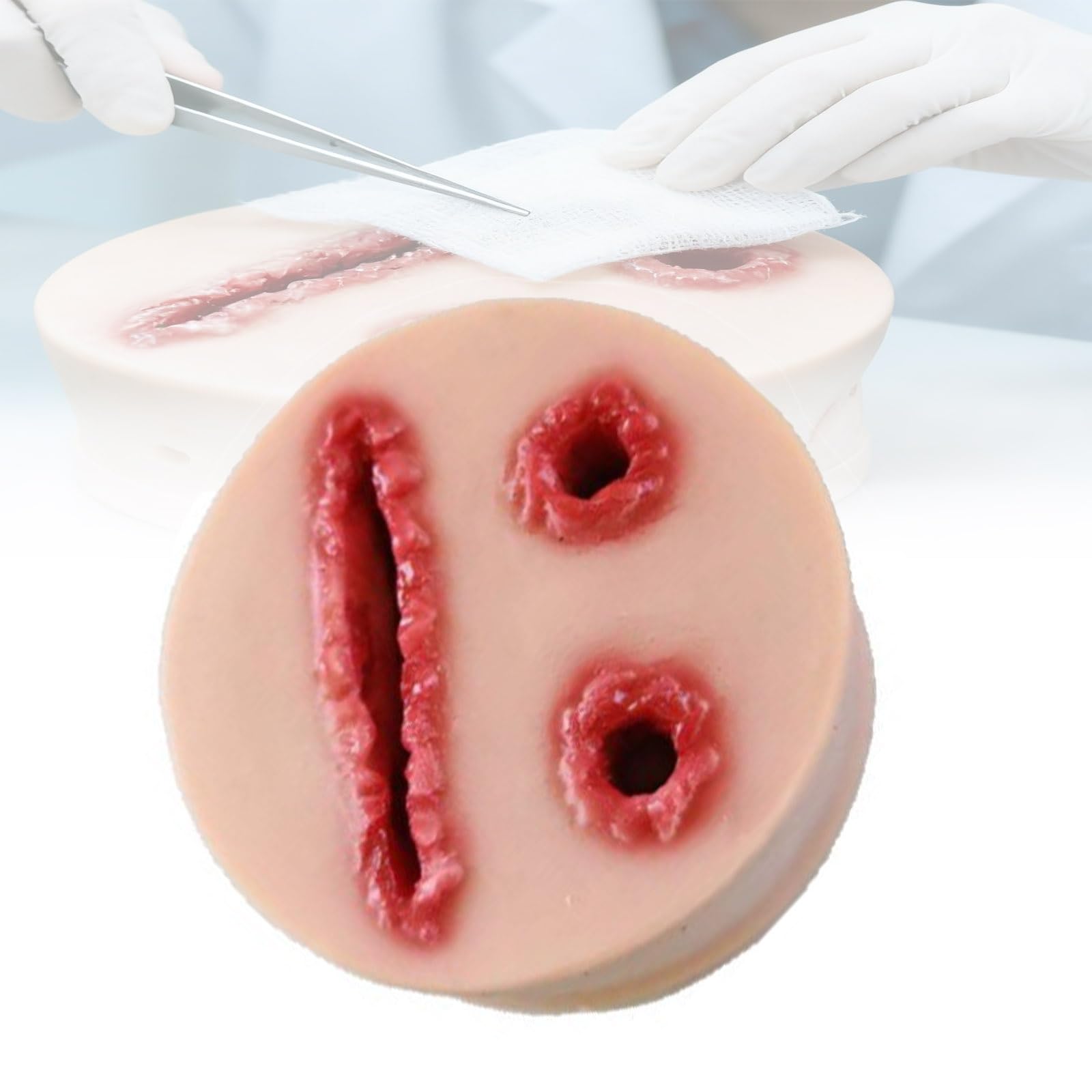 Tyjygs Wound Packing Trainer, Laceration Simulator, Multitask Hemorrhage Control Model, For Suturing Exercises, For Medical Course Teaching And First Aid Training Programs