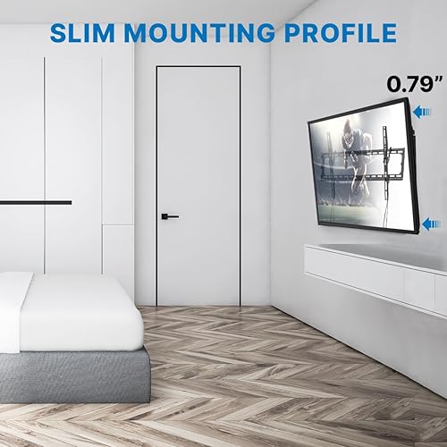 Miniatura 3 de Vanco Soporte de pared inclinable para TV con soporte de pared para TV, perfil delgado, compatible con VESA, soporte de TV inclinable de 600 x 400 o