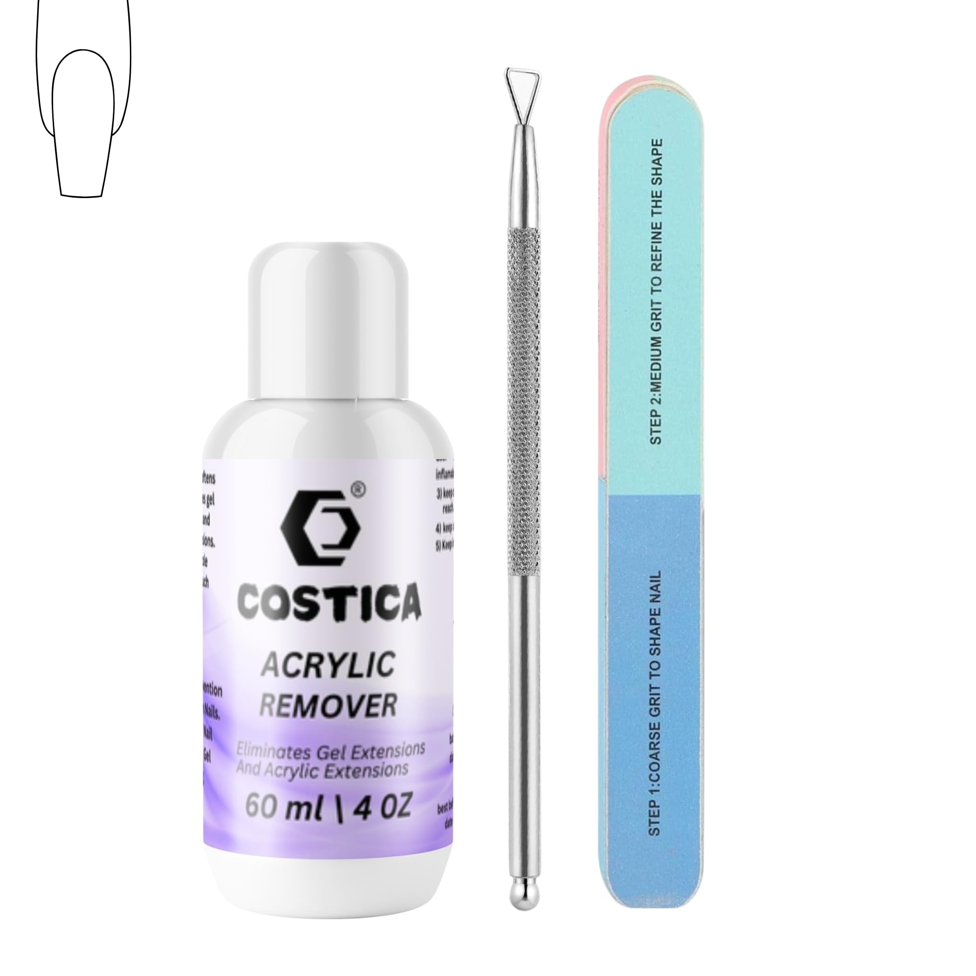costica 3 IN 1 Gel Nail Polish Remover, No Need for Foil, Quick & Easy Polish Remover In 3-5 Minutes, No Need Soaking Or Wrapping Doesn't Hurt Nails-15ml (Set of 3)-picture-13