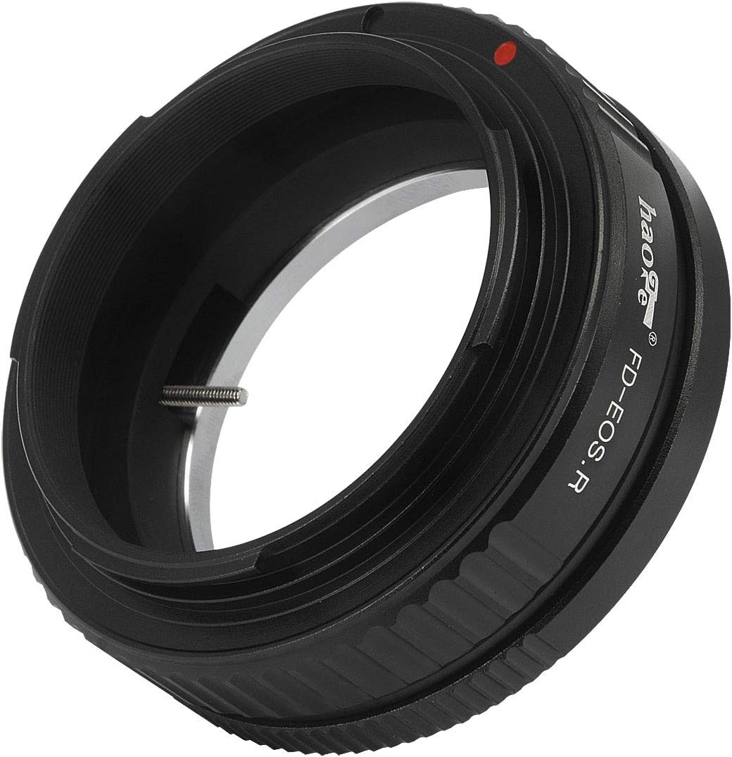 Haoge Manual Lens Mount Adapter for Canon FD Lens to Canon RF Mount Camera Such as Canon EOS R