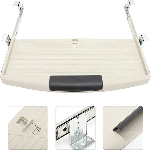 Miniatura 4 de Caja para teclado de computadora, bandeja de teclado debajo de la mesa, cajón de teclado, soporte para computadora de escritorio, soporte para